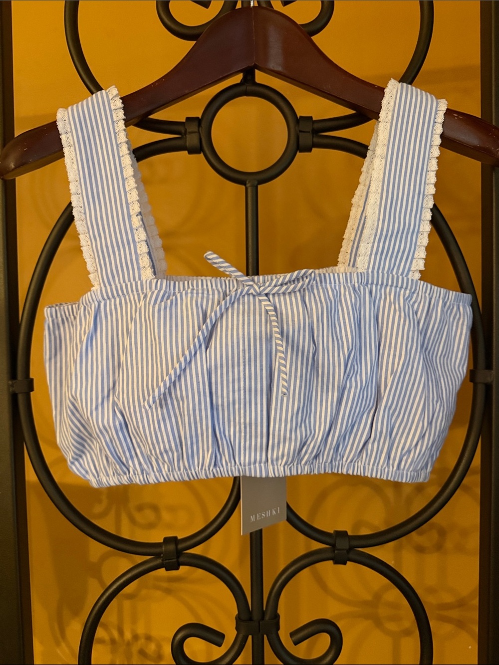 MESHKI Gretel Sleeveless Crop Top